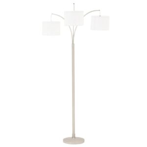 78 in. Height 3-Arc Floor Lamp - Brushed Nickel Finish 4