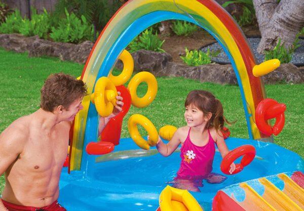 9.75 ft. x 6.3 ft. x 52.8 in. Deep Inflatable Kiddie Pool