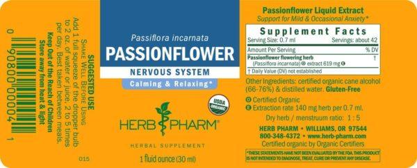 Herb Pharm Certified Organic Passionflower Liquid Extract for Mild and Occasional Anxiety - 1 Ounce 10