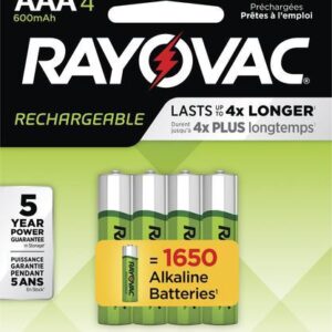 Rayovac® Rechargeable AAA Batteries - 4 pack
