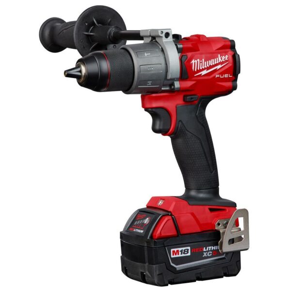 18-Volt Lithium-Ion Brushless Cordless Hammer Drill and Impact Driver Combo Kit (2-Tool) with Two 5Ah Batteries 1