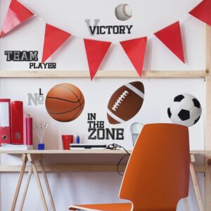 All Star Sports Sayings Wall Decals Roomset