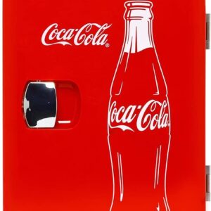 Coca-Cola Classic 4 Liter 4.2 Quarts 6 Can Portable Cooler Mini Fridge, Beverages, Baby Food, Skincare and Medications-Use 1