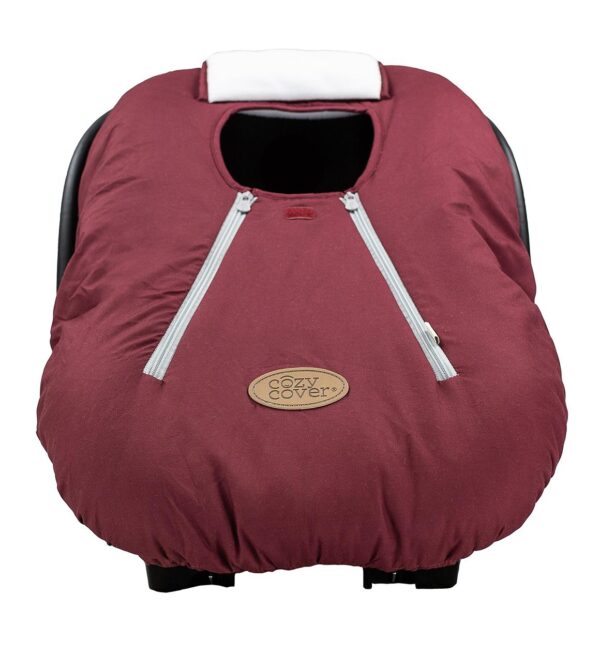 Cozy Cover Infant Carrier Cover, Burgundy 1