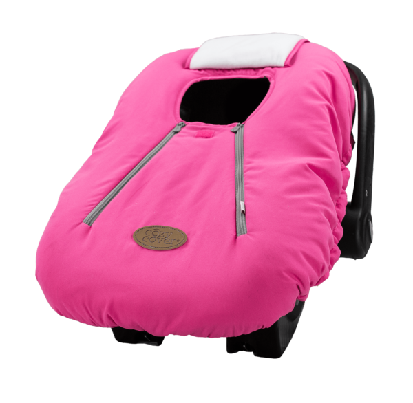Cozy Cover Infant Carrier Cover, Pink Cheer 2