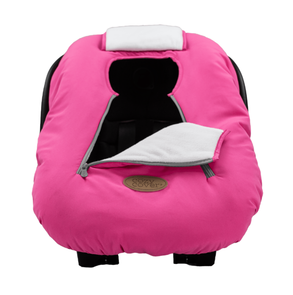 Cozy Cover Infant Carrier Cover, Pink Cheer 2