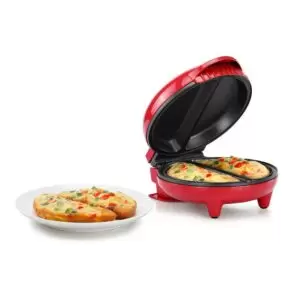 Red Stainless Steel 2-section Omelette Maker 1