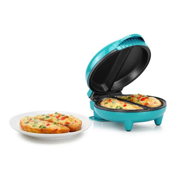 Teal Stainless Steel 2-section Omelette Maker 1