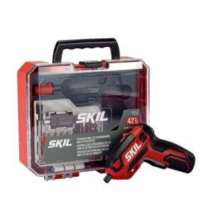 SKIL 4V Pilot Screwdriver with 42-Pc. Bit Kit Case