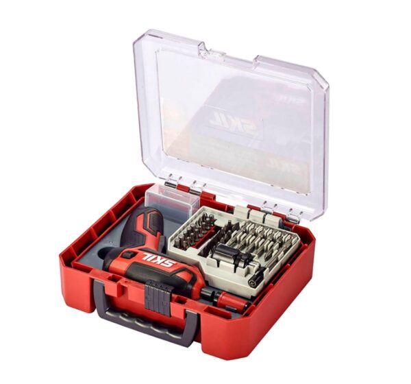 SKIL 4V Pilot Screwdriver with 42-Pc. Bit Kit Case