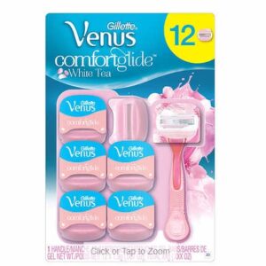 Venus ComfortGlide White Tea Razor Refills, 12-count