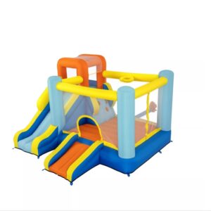 Wonder Hoops 10' Inflatable Bounce House Park with Basketball and Slide