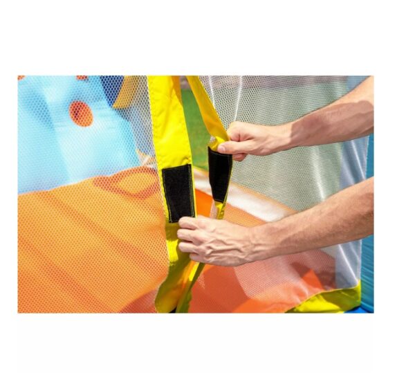 10' Inflatable Bounce House Park with Basketball and Slide