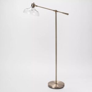 Crosby Glass Shade Floor Lamp Brass - Threshold™ 5