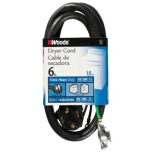 Woods 10/4 Clothes Dryer Power Cord