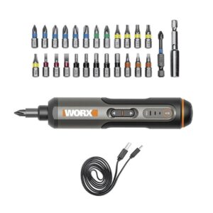 Worx® 4-Volt Cordless 1/4" Screwdriver Kit - 26 Piece