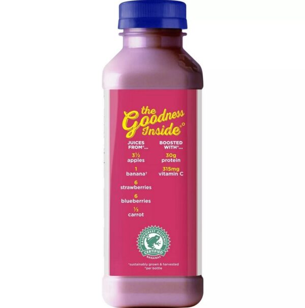 Naked All Natural Protein Zone Double Berry Protein Juice Smoothie -15.2oz