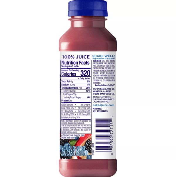 Naked Blue Machine Juice Smoothie 15.2 fl oz Bottle2