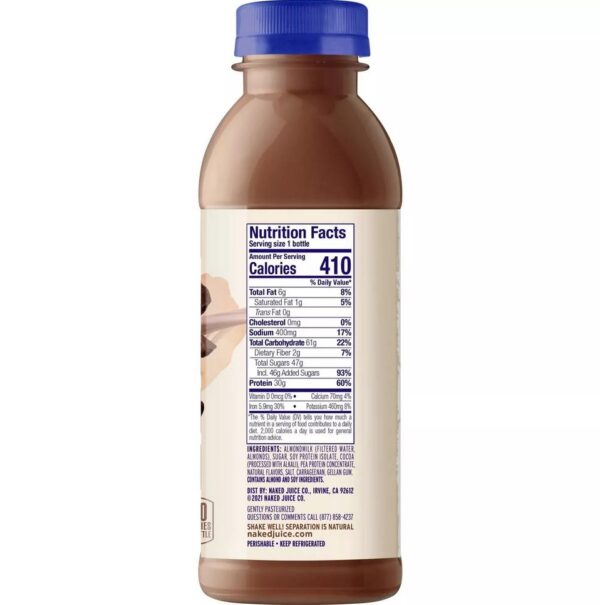 Naked Juice Chocolate Protein AlmondMilk Smoothie 15.2 fl oz2