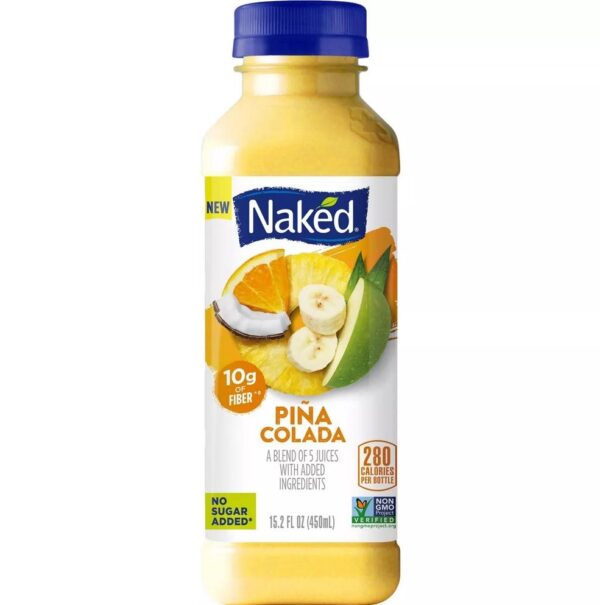 Naked Juice Pina Colada Juice Vegan Smoothie - 15.2 fl oz