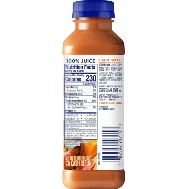 Naked Power C Machine Juice Smoothie 15.2 fl oz Bottle2