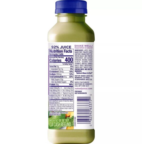 Naked Protein Greens Juice Smoothie 15.2oz2