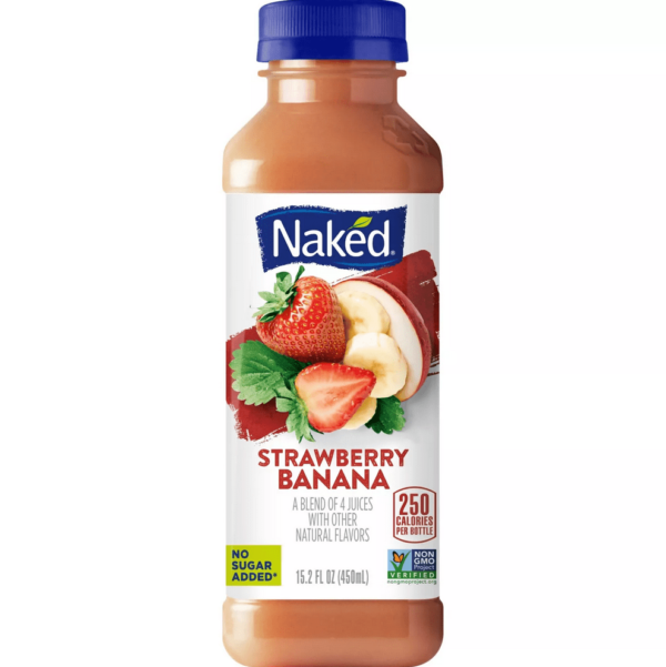 Naked Strawberry Banana Juice Smoothie 15.2 fl oz Bottle1