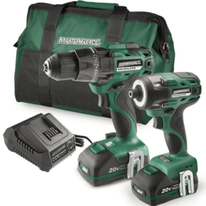 20-Volt Brushless Cordless 1/2 in Drill and 1/4 in Impact Driver Combo Kit masterforce