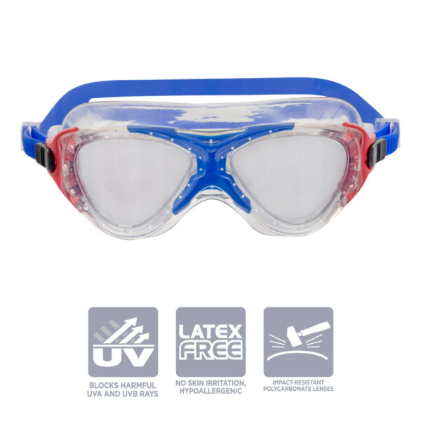 Youth Watersport Latex Free Swim Goggles with UV Protection Dolfino