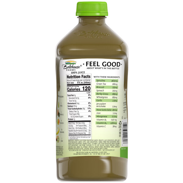 Bolthouse Farms Fruit Juice Smoothie, Green Goodness, 52 fl. oz. Bottle2