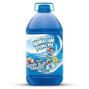 4 Bottles 1 gal bottle Hawaiian Punch Berry Blue Typhoon, Juice Drink