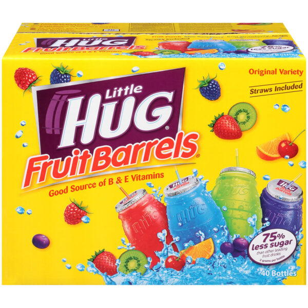 Little Hug Fruit Barrels Original 40 Count Variety Pack Fruit Drink