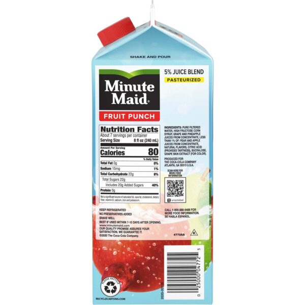 Minute Maid Fruit Punch Carton, 59 fl oz