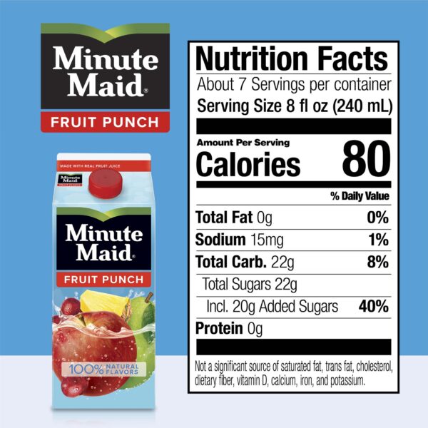 Minute Maid Fruit Punch Carton, 59 fl oz