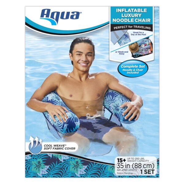 Aqua® Inflatable Luxury Noodle Chair Pool Float