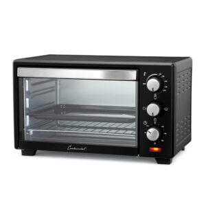 Continental 6-Slice Toaster Oven From pizza, chicken and more this large capacity toaster oven is great for baking, toasting, and broiling. Easy to use with adjustable timer and heat settings.