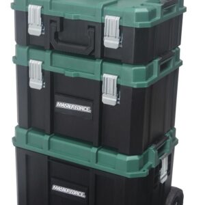 Water Resistant Rolling Tool Box Set, Set of 3 Boxes Masterforce