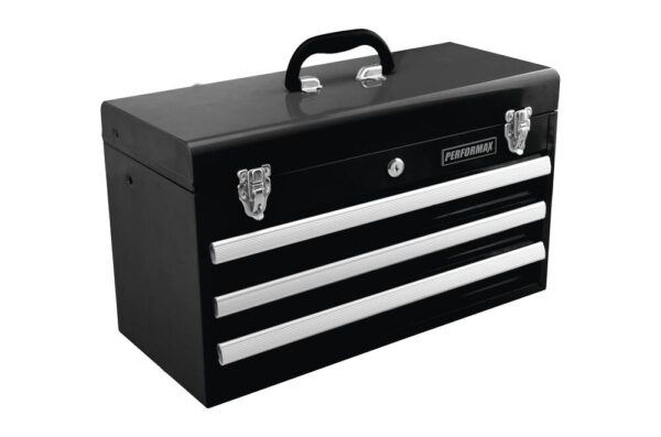 Performax 20 inche Black 3-Drawer Tool Box