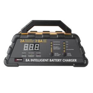 Wagan 8-Amp 6-Stage Intelligent Battery Charger for 6-Volt and 12-Volt Batteries