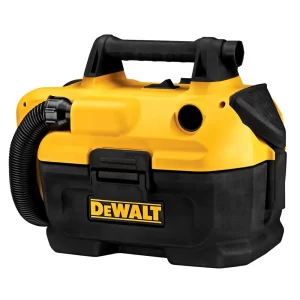 DEWALT 20-Volt Max 2-Gallon Cordless Shop Vacuum Wet Dry Shop Vacuum (Battery Not Included) The DeWalt Wet-Dry Vacuum provides options with a unique cordless/corded design Powered by either 18V or 20V MAX battery or AC outlet Durable, flexible, and easy-to-use 5 ft hose 2 gal tank capacity Washable and reusable HEPA-rated filter traps dust Transport made easy with on-board hose, cord, and accessory storage Includes vacuum, hose, filter, crevice tool attachment, and wide nozzle tool attachment 3-year limited manufacturer's warranty Weight: Approximately: 11.06 pounds