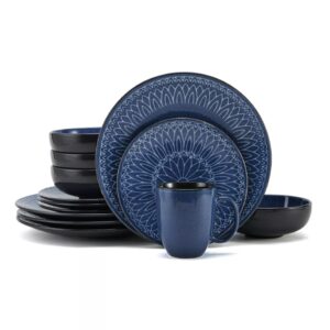 Food Network™ Tandoori Blue 16-pc. Dinnerware Set Stoneware