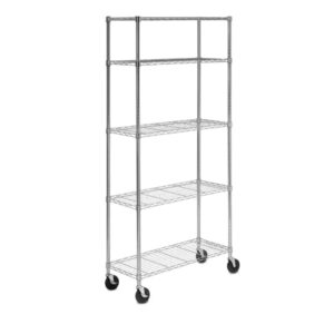 HDX 48 in. 5-Shelf Deco Wire with Casters