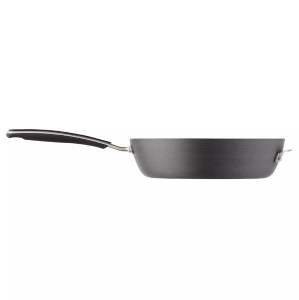 Hard Anodized Cookware 10-pc. Hard-Anodized Nonstick Cookware Set Food Network™ Hard Anodized Cookware,With a neat, easy-to-store stacking design, this 10-piece cookware set is a must-have in every busy kitchen. PRODUCT FEATURES Nonstick cookware makes cooking and cleanup a breeze. Cookware stacks neatly for organized storage WHAT'S INCLUDED 1.5-qt. saucepan with lid 3-qt. saucepan with lid 6-qt. stockpot with lid 3-qt. saute pan with lid 8-in. skillet 10-in. skillet PRODUCT CONSTRUCTION & CARE Aluminum Dishwasher safe, hand wash recommended Oven safe to 350°F Safe for use with nylon, silicone and wood utensils. Not safe for use with metal utensils.