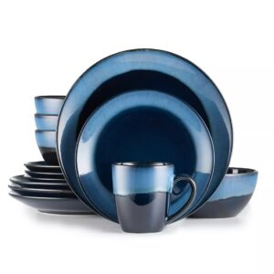 Bellevue 16-pc. Dinnerware Set Food Network™ Bellevue 16-pc. Dinnerware Set Full of dimension and style, this Food Network dinnerware gives a new look to mealtime. PRODUCT FEATURES Striking two-tone design WHAT'S INCLUDED Four 11-in. dinner plates Four 9-in. salad plates Four 6-in. soup/cereal bowls Four 13-oz. coffee mugs PRODUCT CONSTRUCTION & CARE Stoneware Dishwasher & microwave safe