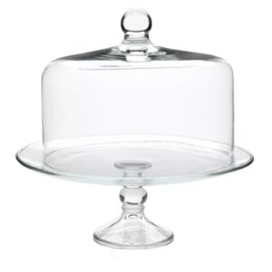 Glass Cake Dome Food Network™ Glass Cake Dome Serve decadent desserts in style with this Food Network cake dome. PRODUCT FEATURES Glass construction ensures lasting beauty WHAT'S INCLUDED Glass serving plate Cake dome PRODUCT CONSTRUCTION & CARE Glass Dishwasher safe PRODUCT DETAILS 10.5"H x 10.5"W x 7.8"D