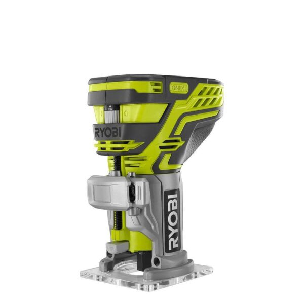 Ryobi ONE+ 18V Lithium-Ion 4.0 Ah Compact Battery (2-Pack) and Charger Kit with FREE Cordless ONE+ Compact Router RYOBI introduces the 18V ONE+ Lithium-Ion 4.0 Ah Compact Battery (2-Pack) and Charger Kit with FREE Cordless ONE+ Compact Router. This RYOBI 18V ONE+ Lithium-Ion 4.0 Ah Battery (2-Pack) and Charger Kit provides up to 3X more runtime compared to standard 18V lithium-ion batteries. These batteries are compatible with over 260 18V ONE+ tools to power through all types of projects. Built with professional grade lithium-ion cells these batteries provide fade free, cord-like power. They are engineered to perform in extreme weather temperatures and are engineered to be impact resistant. They also feature an integrated LED fuel gauge for charge monitoring. The included charger is compatible with all RYOBI 18V ONE+ Lithium-Ion Batteries. This Trim Router allows the user to create the perfect edge with the correct router bit and optional woodworking base. With 29,000 RPM, you can trim quickly and efficiently. Best of all, it’s a part of the RYOBI ONE+ System of over 260 Cordless Tools that all work on the same battery. Backed by the RYOBI 3-Year Manufacturer’s Warranty, this kit includes two 18V ONE+ 4.0 Ah Lithium-Ion Batteries, an 18V Charger, a Fixed Base Trim Router, a collet wrench, and an operator's manual. Batteries: Up to 3X more runtime Batteries: Integrated LED fuel gauge to monitor remaining runtime Batteries: Delivers fade-free power in extreme weather conditions Batteries: Robust construction to protect against impact Batteries: Lithium-ion chemical composition resists drainage when idle Batteries: Easily snaps into place and detaches with quick-release buttons Batteries: Recharge on any 18V ONE+ charger Charger: Compatible with all RYOBI 18V ONE+ Lithium-Ion Batteries Cordless Fixed Base Trim Router: Features micro-adjusting to dial into specific settings Cordless Fixed Base Trim Router: Aluminum base offers stability and accuracy Cordless Fixed Base Trim Router: Sturdy battery base for easy and stable bit changes Cordless Fixed Base Trim Router: Adjustable cut depth to match your desired application Part of the RYOBI ONE+ System of over 260 Cordless Tools 3-year manufacturer's warranty Includes: (2) PBP005 18V ONE+ Lithium-Ion 4.0 Ah Batteries, (1) PCG002 18V Lithium-Ion Charger, (1) P601 Fixed Base Trim Router, (1) collet wrench, and operator's manual