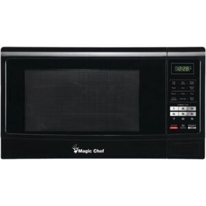 1.6 Cubic-Foot Countertop Microwave Magic Chef Quickly and easily prepare snacks or meals with the Magic Chef 1.6 Cu. Ft. Countertop Microwave, designed in classic white to work with any kitchen. This microwave offers 1,100 watts of power and 10 power levels, along with six 1-touch cook programs, to help you quickly and easily prepare a wide range of foods. For added convenience, the 3 auto defrost menus help select the proper defrosting time and power level to deliver the best results every time. Manufacturer Warranty Period: 1-year Product Dimensions (L x W x H, Weight): 17.9 x 21.8 x 12.8 in., 35.9 lbs. 1,100 watts Sleek control panel with digital display Auto cook menus for quick, 1-touch cooking convenience Convenient auto defrost modes by weight and time Ability to customize cooking with the choice of 10 power levels Push button easily opens door Multitask with ease using the kitchen timer Activate the built-in child safety lock for added peace of mind Product Dimensions (L x W x H, Weight): 17.9 x 21.8 x 12.8 in., 35.9 lbs.