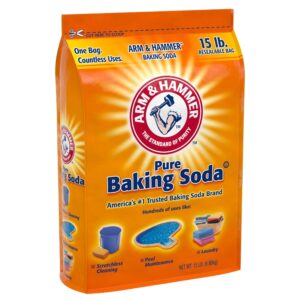 Arm & Hammer Pure Baking Soda Nothing compares to Arm&Hammer™ Pure Baking Soda (15 lbs). This household staple is the ultimate multitasker, ideal for baking, cleaning, disinfecting, deodorizing and more. Arm&Hammer baking soda is America's #1 trusted brand, found in more homes than any other brand for over 165 years. Arm&Hammer Pure Baking Soda: Making Its Mark Since the 1840s Arm&Hammer baking soda got its start all the way back in 1846 when two brothers-in-law began selling bicarbonate of soda to the public. Within one year, their home business became a full-blown company. By 1860, the company was sending its customers valuable tips by mail, positioning the pure baking soda for cooking using family recipes; this approach helped the company grow into worldwide distribution by the end of the century. In 1922, the company revisited its successful approach from 1860, but this time by positioning Arm&Hammer pure baking soda as a powerful cleaning agent, as well as vital for personal care. They took an even bolder step in 1927 by taking their message to the world via a series of advertisements in some of America's most popular magazines. Their efforts catapulted Arm&Hammer to the highest echelons of commercial success, making it the world's leading brand of pure baking soda, an honor that remains to this day.