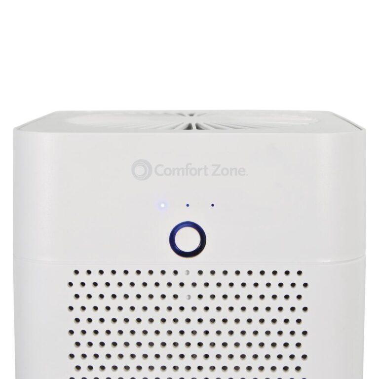 Comfort Zone Clean True HEPA Air Purifier The Comfort Zone Clean™ Purifier with true HEPA performance provides a 2-stage filtration system removing 99.97% of airborne particles down to 0.3 microns including dust, dander, smoke, pollen, and other allergens. To help your family breathe easy and freshen your room air, the Comfort Zone Clean air purifier comes equipped with 3 quiet air speeds with push button control and its compact design is perfect for use on a desk or table-top. This air purifier is designed to be compact for use in small rooms (up to 55sq. ft.) and has a replaceable filter. The HEPA FILTER uses genuine H13 filter material and lasts up to 3 - 6 months depending on air quality or based on product usage. When the filter becomes a dark gray color, it is time to replace it. The Comfort Zone Clean CZAP2 Series True HEPA Air Purifiers is compatible with the Comfort Zone Clean H2 size True HEPA replacement filter.