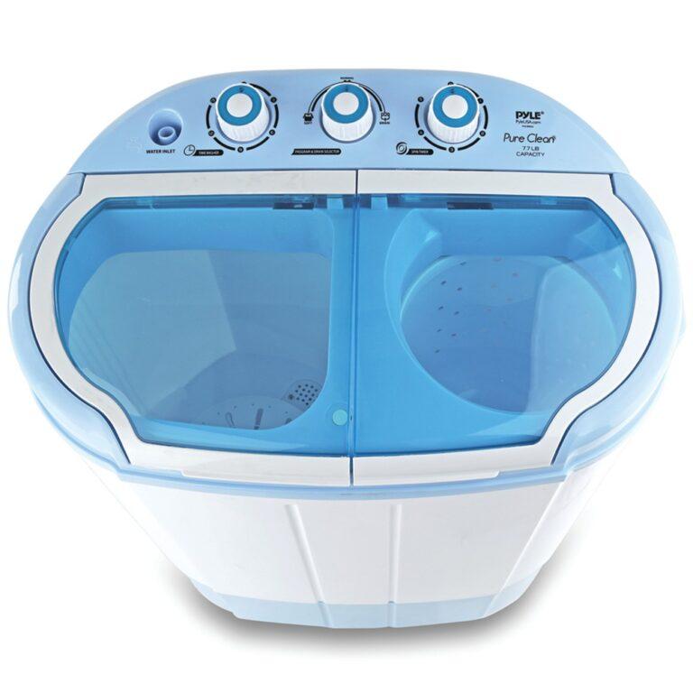 Compact and Portable Washer and Spin Dryer Pure Clean Trust the Pure Clean Compact and Portable Washer and Dryer for easy, energy-efficient operation. Simply insert detergent and water and watch it work thanks to the transparent tub container. It requires no special parts or plumbing, and does not require the dryer to be vented as it is ventless.